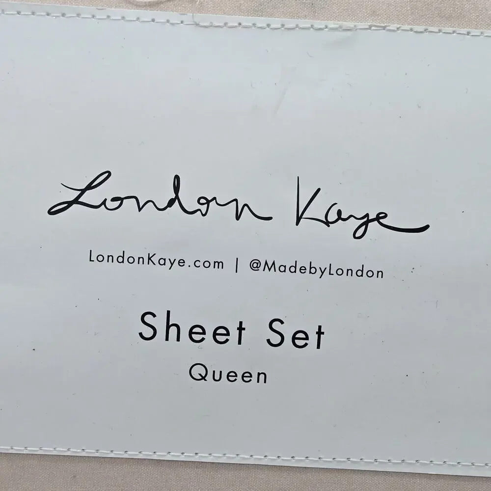 London Kaye QUEEN Sheet Set Cherries NEW! Coquette Tween Retro Retail $58
